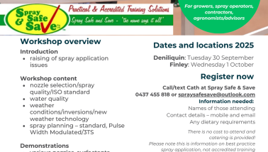 Spray and Save flyer